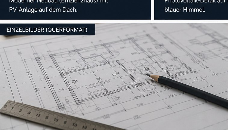 Bauzeichnung mit Bleistift und Lineal für den Bauantrag in Hessen