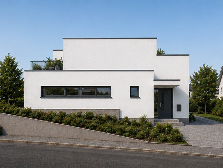 Doppelhaus Weiseler Straße Butzbach, Ost-Ansicht