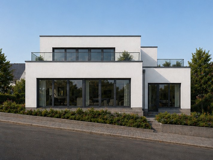 Doppelhaus Weiseler Straße Butzbach, West-Ansicht