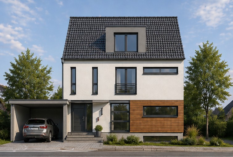 Einfamilienhaus Mariannenweg Bad Homburg, individuell geplanter Wohnbau