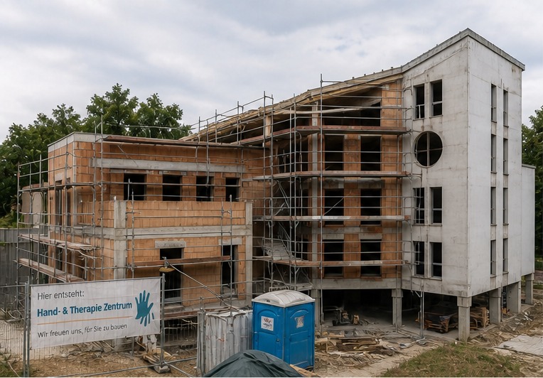 Vorher: Bauzustand Hand- und Therapiezentrum Gießen