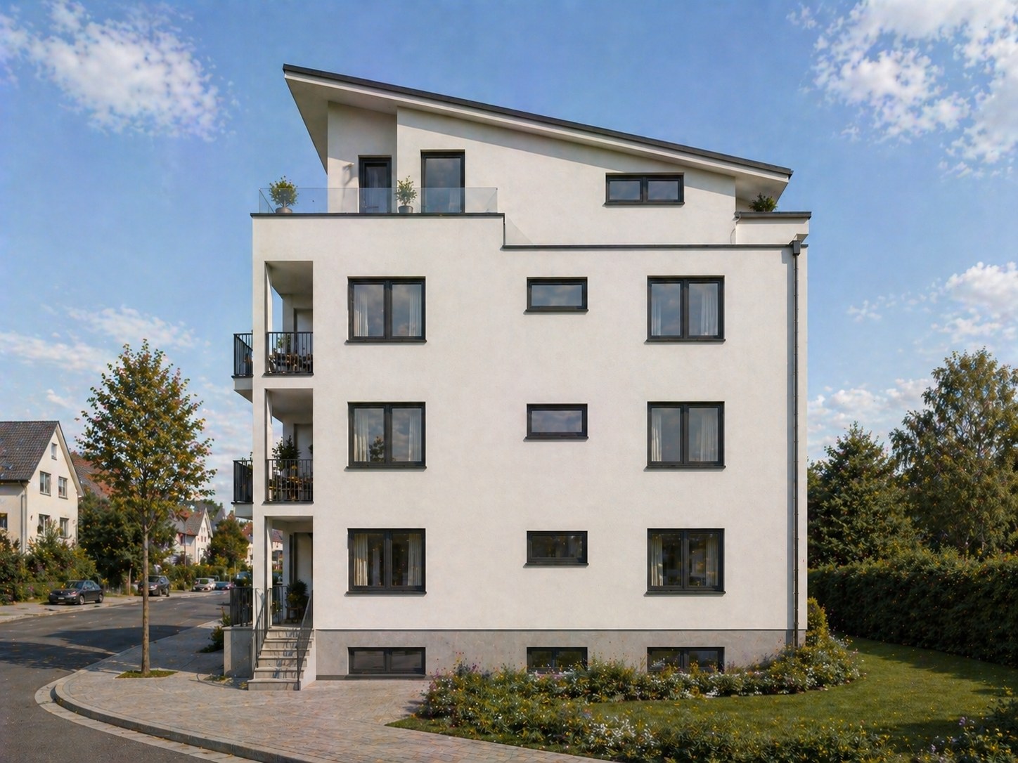 MFH Kennedy-Straße Butzbach, Ost-Ansicht
