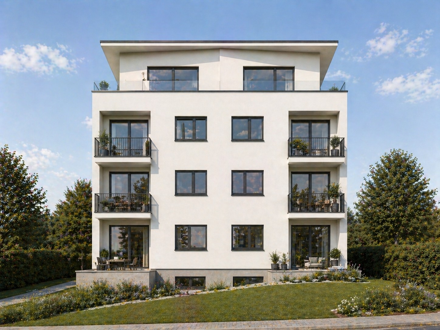 MFH John-F.-Kennedy-Straße Butzbach, viergeschossiger Neubau mit Penthouse