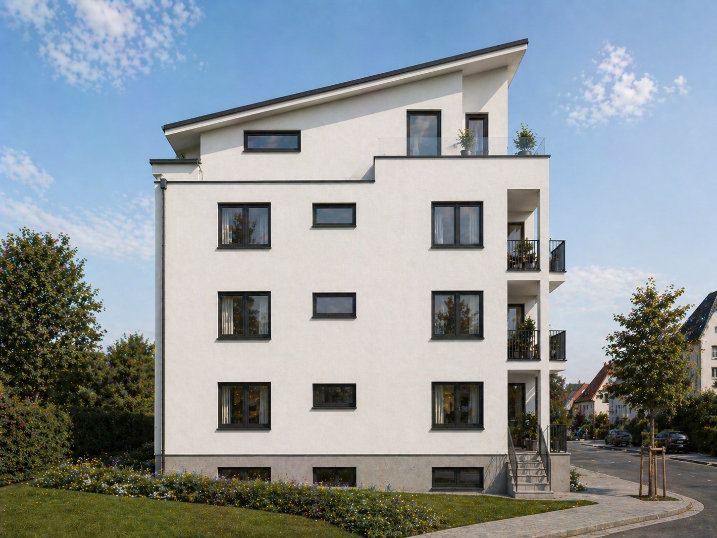 MFH Kennedy-Straße Butzbach, West-Ansicht