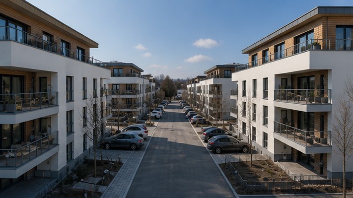 Römer Carrée Butzbach, Mehrfamilienhaus-Wohnquartier mit Tiefgarage