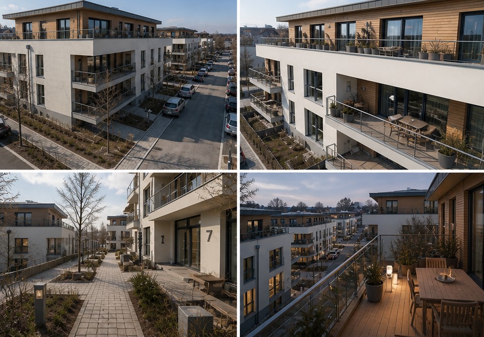 Römer Carrée Butzbach, Mehrfamilienhaus-Quartier, Architekturbüro Ludwig